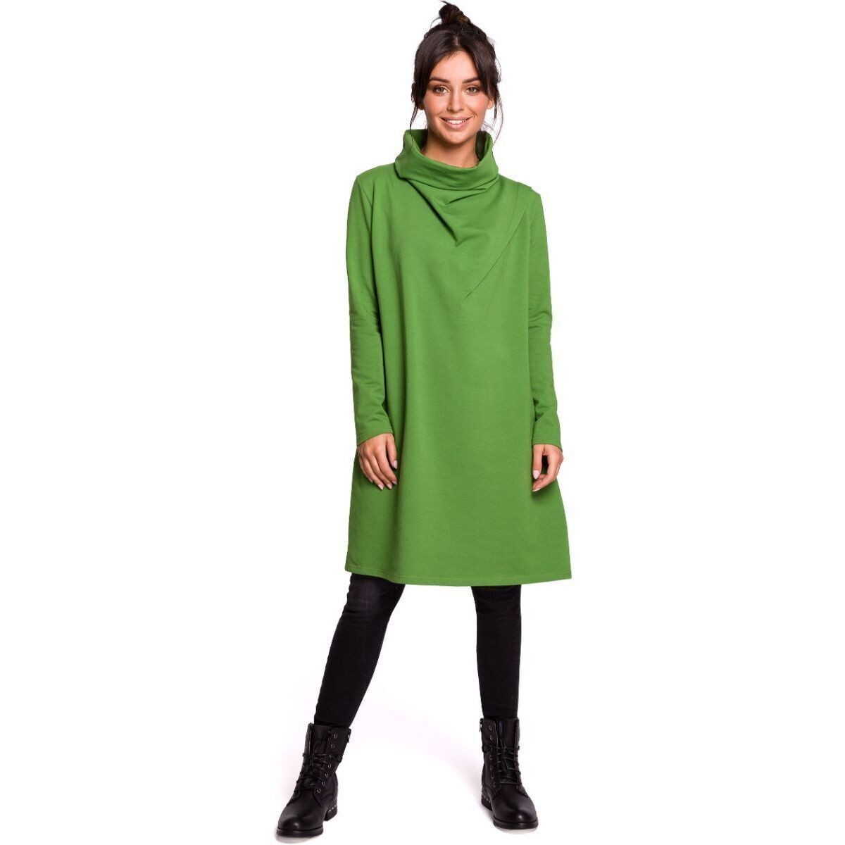 Prestige  BeWear Dámské midi šaty Hendrych B132 zelená  Zelená