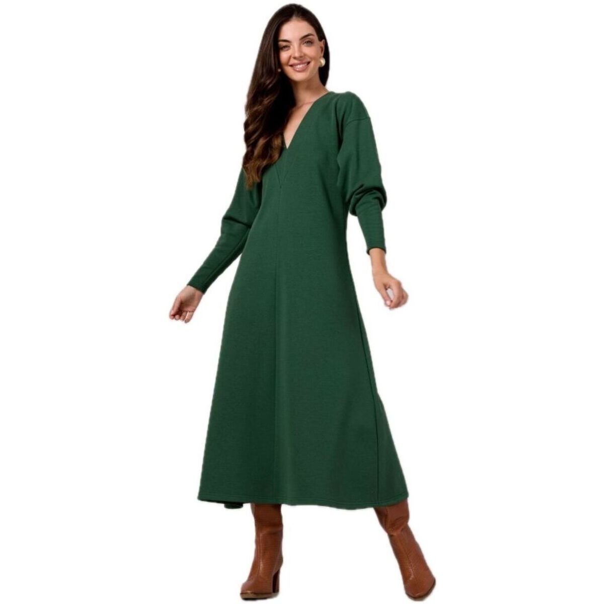 Prestige  BeWear Dámské maxi šaty Claudas B267 tmavě zelená  Zelená