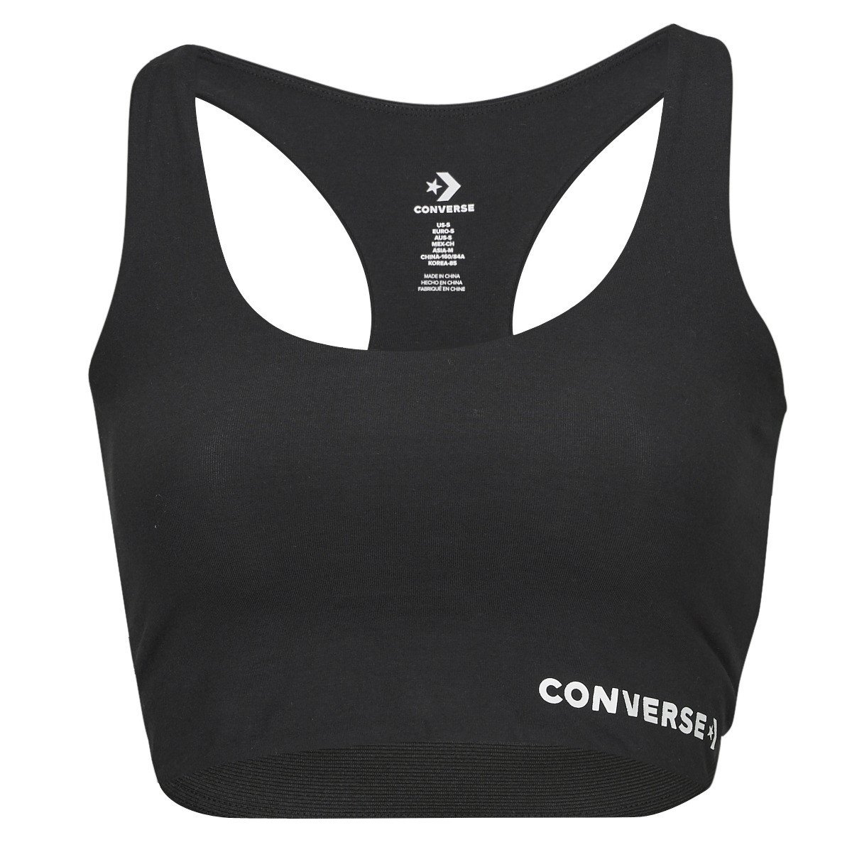 Converse  WORDMARK BRA TOP CONVERSE BLACK  Černá