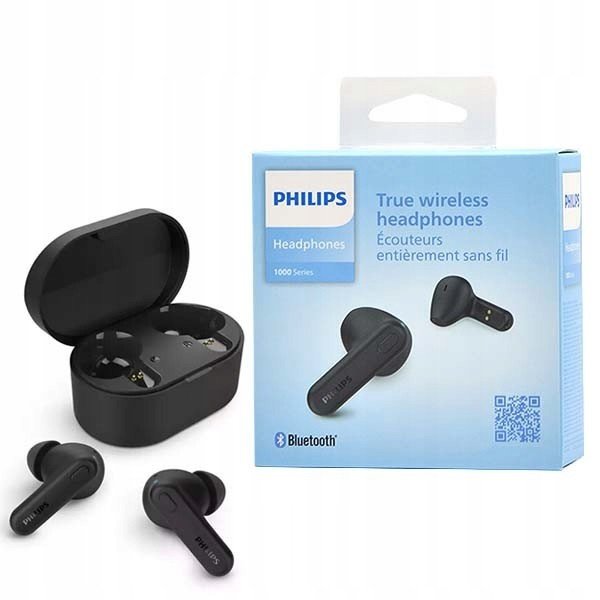 Bluetooth Bezdrátová Sluchátka Do Uší philips> Černá Hlasitá