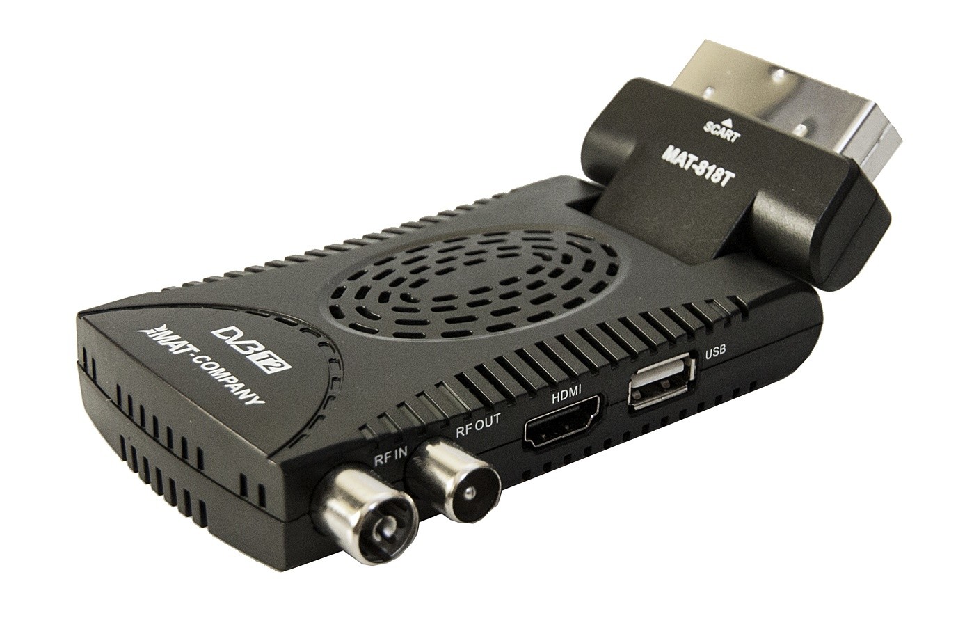 Dekodér Tv Tuner DVB-T2 Hevc H.265 Full Hd Mini Stick Dálkové Ovládání Baterie Sada