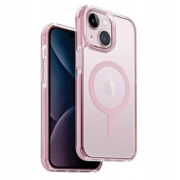 Pouzdro pro Iphone 14 Plus 15 Plus Uniq MagClick Charging růžové