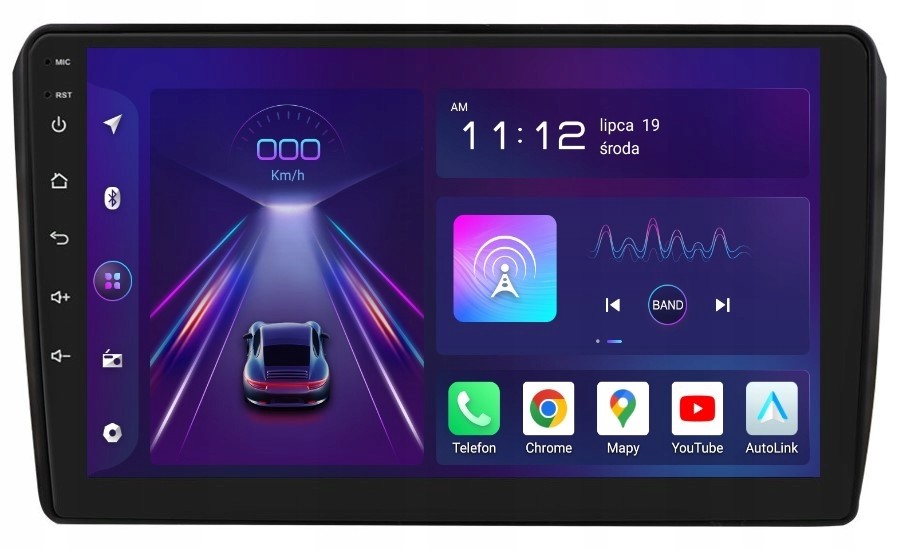Navigace Rádio 2DIN Android Audi A3 8P 8/256 Gb Dsp Carplay Lte