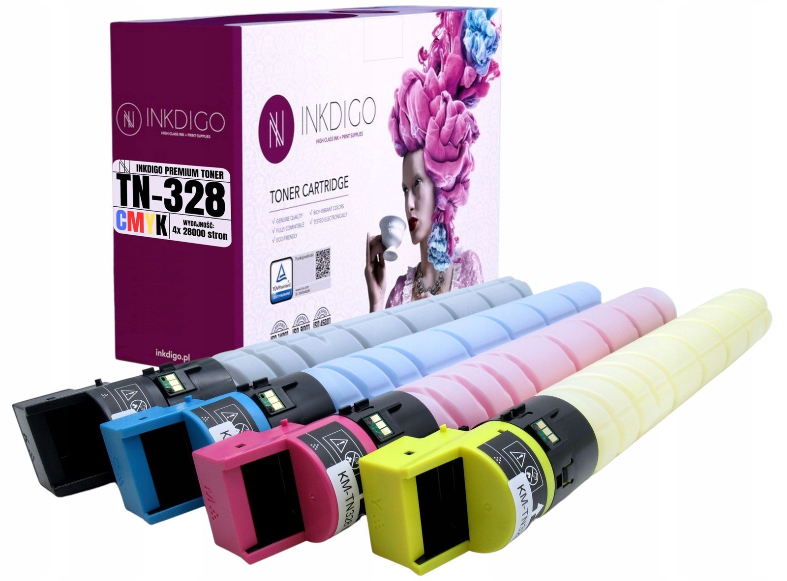 Sada Náhradních Tonerů TN328 Pro Konica Minolta Bizhub C250i C300i C360i