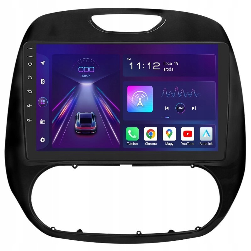 Navigace Radio 2DIN Android Renault Captur 1 A 8/256 Gb Dsp Carplay Lte