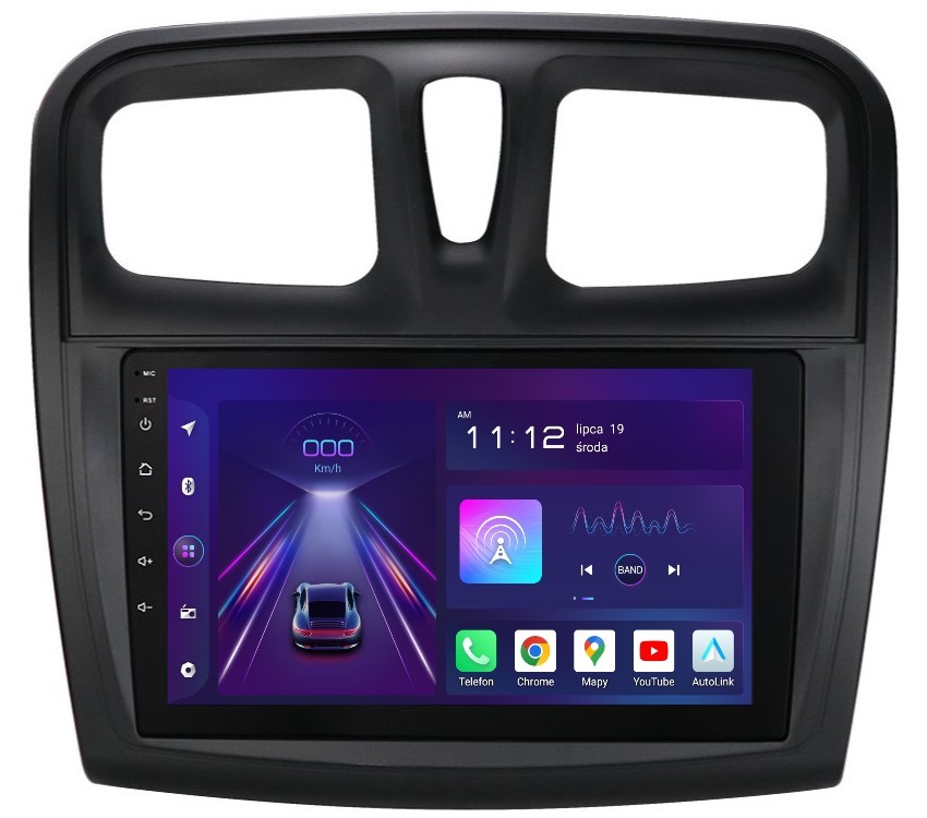 Radio 2DIN Navigace Android Dacia Logan 2 II 8/256 Gb Dsp Carplay Lte