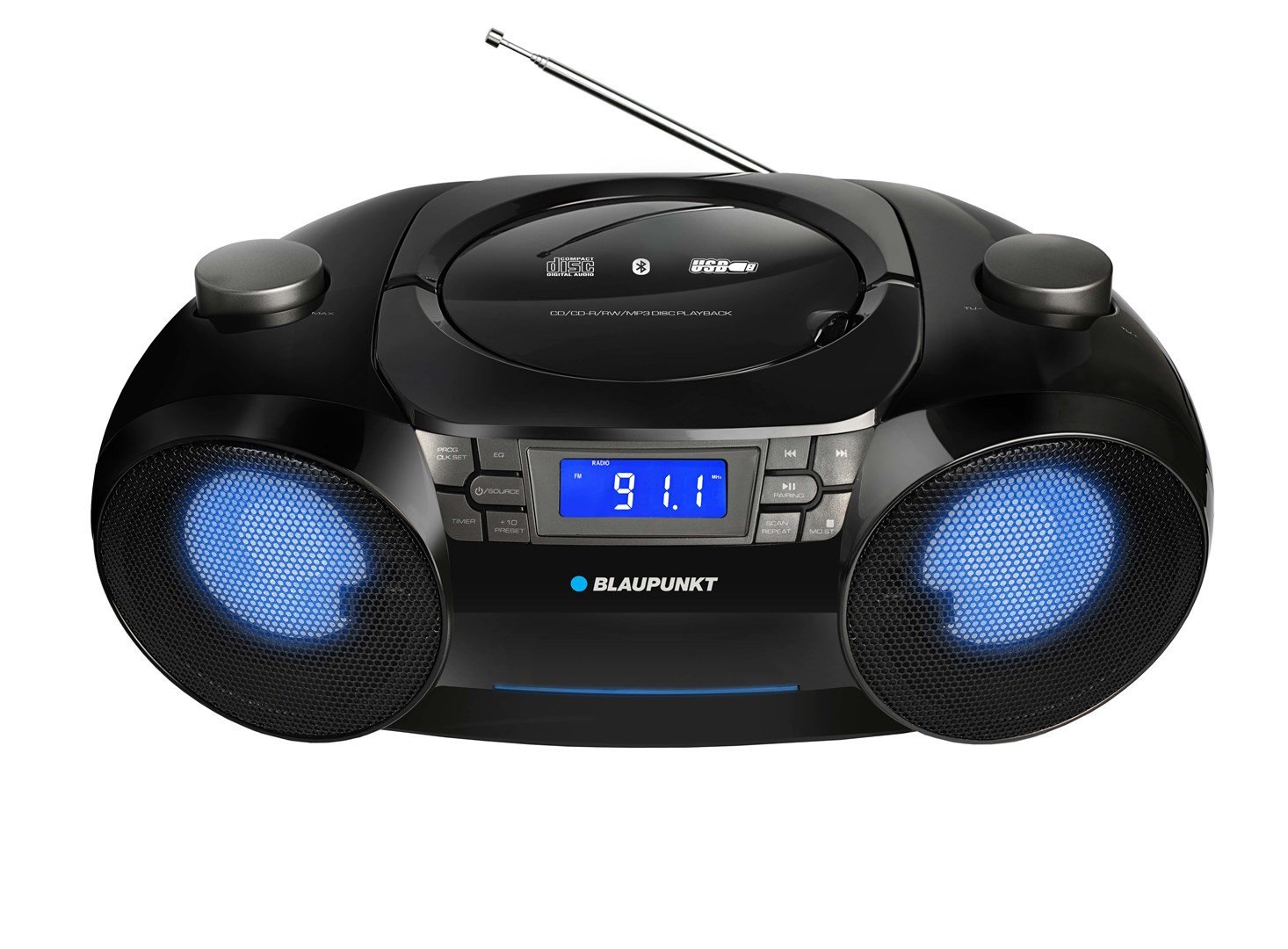 Blaupunkt BB31LED Boombox Blaupunkt BB31LED Fm CD MP3 Usb Aux Sd hodiny Alar