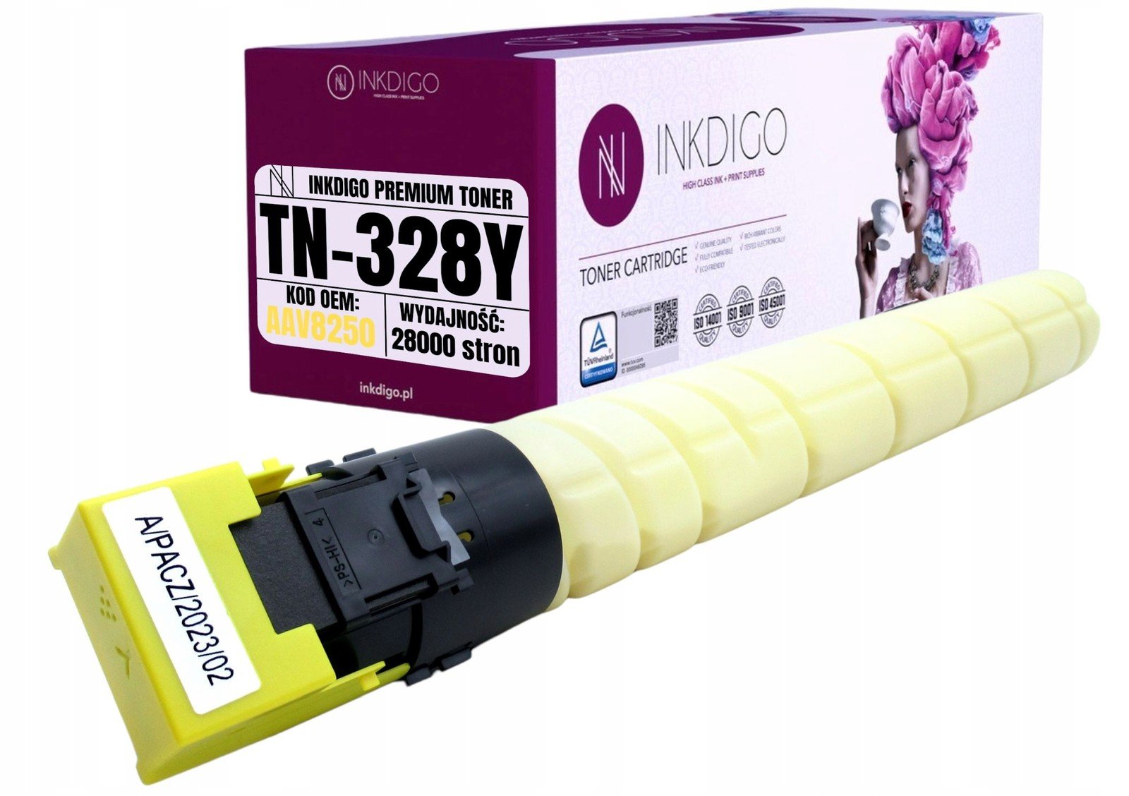 Toner Do Tiskárny Konica Minolta Bizhub C250i C300i C360i Zamiennik TN328Y