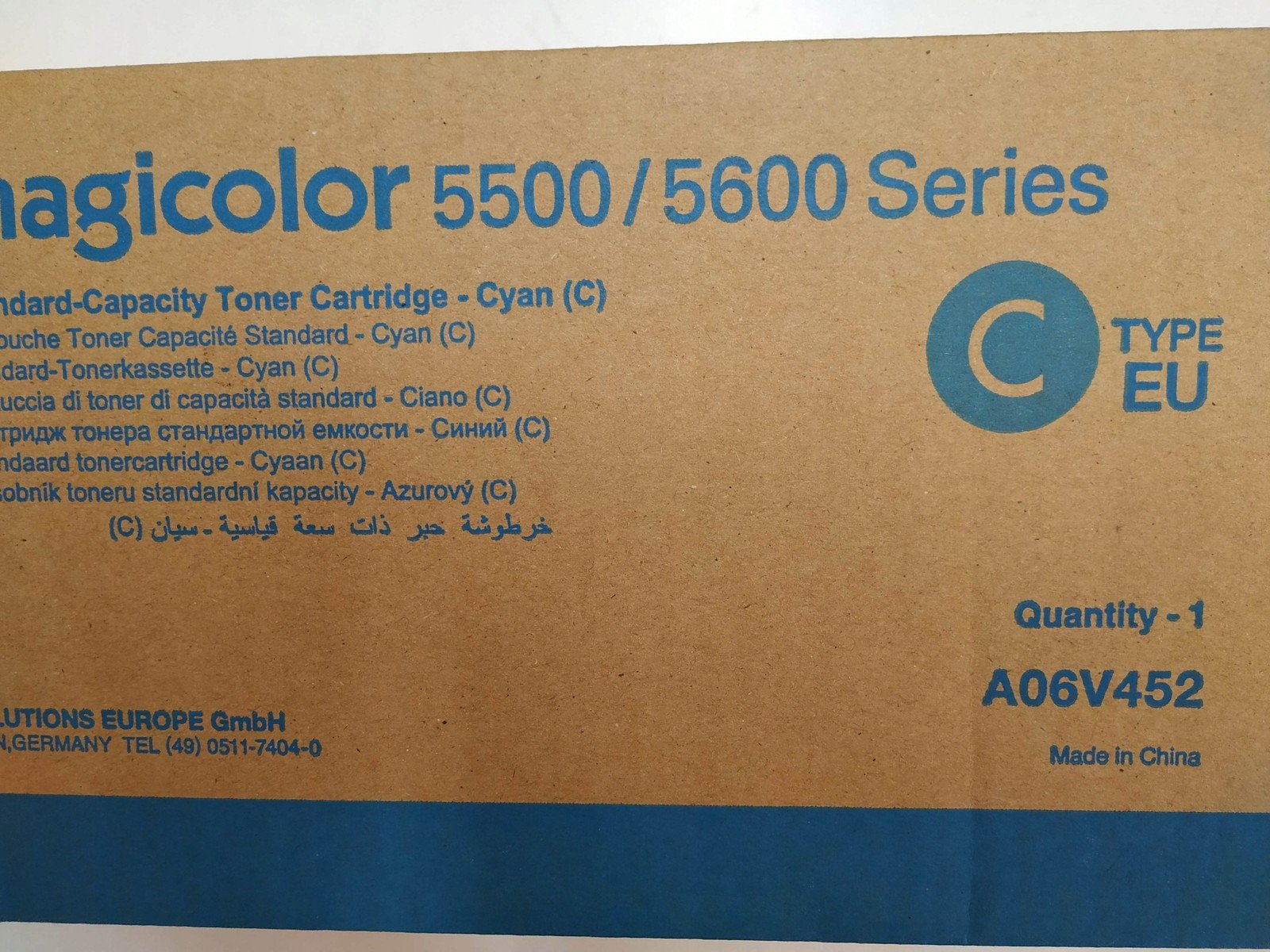 Toner Minolta orig. MC5500 MC 550 05550 5570 5600 5650 Cyan