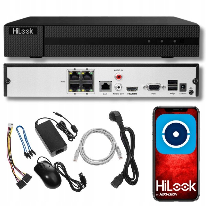 Hikvision NVR-4CH-4MP/4P rekordér