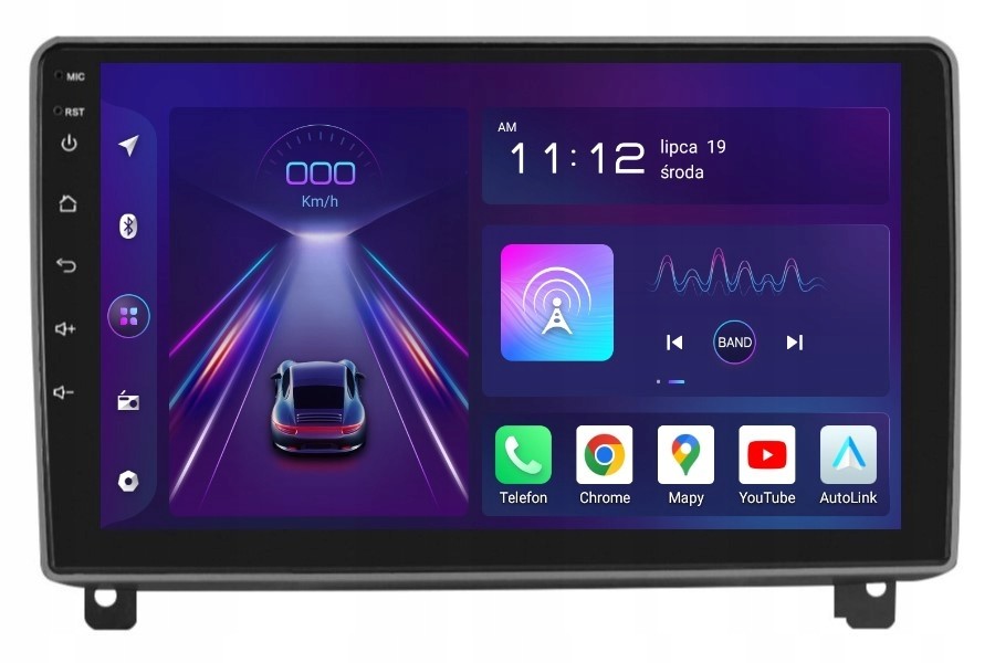 Navigace Rádio 2DIN Android Peugeot 407 8/256 Gb Dsp Carplay Lte
