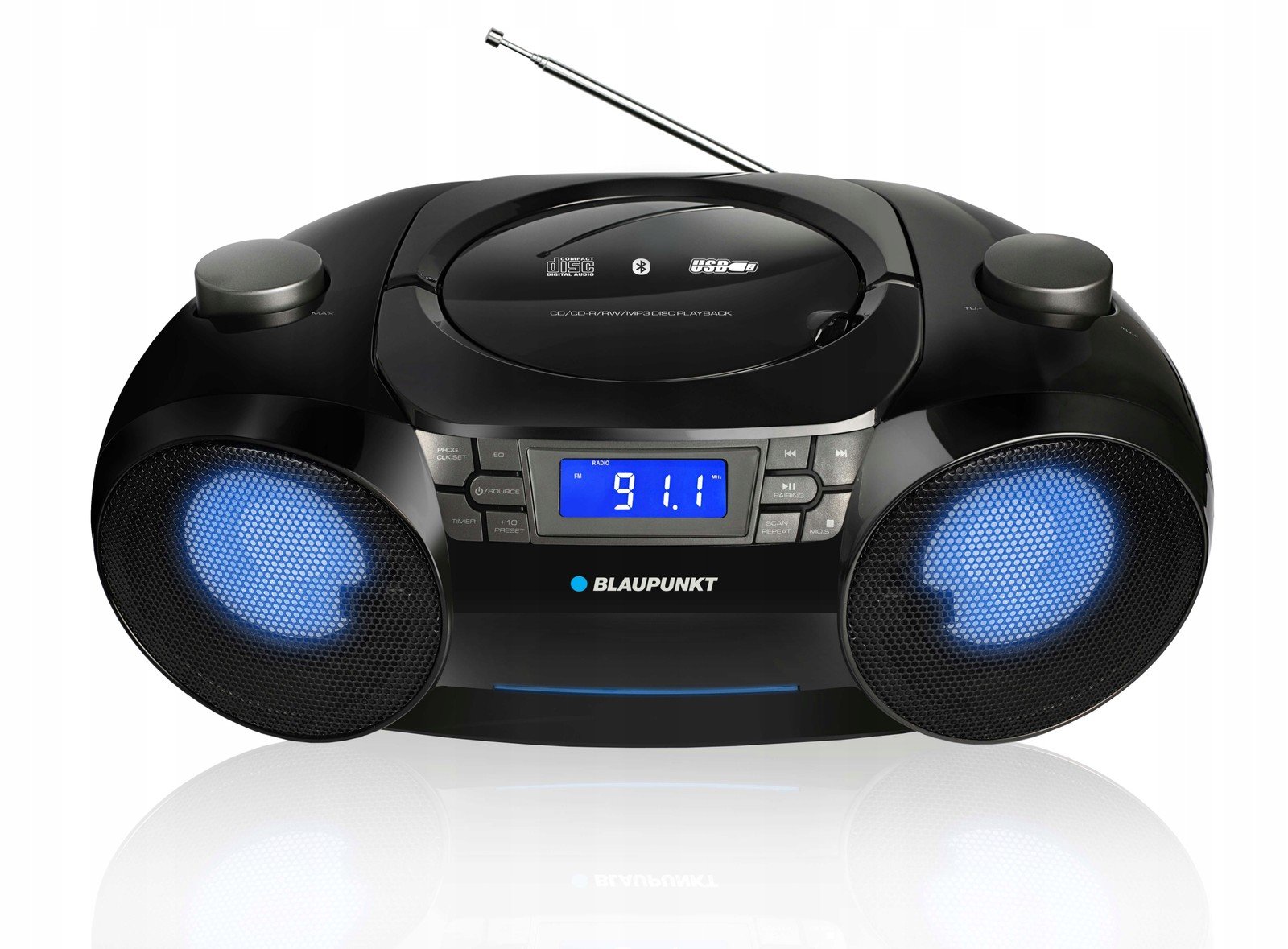 Boombox BB31LED rádio/BT/CD/MP3/USB/LCD Blaupunkt