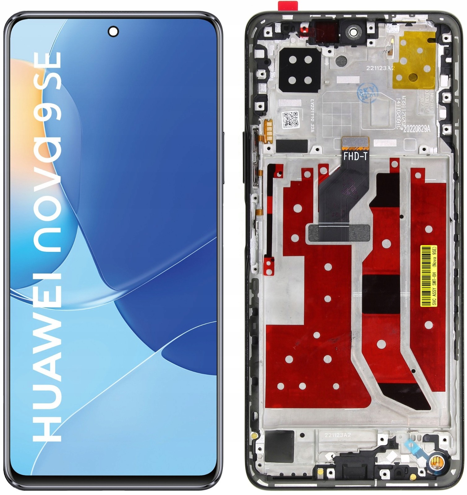 Displej Rámeček Pro Huawei Nova 9 Černý