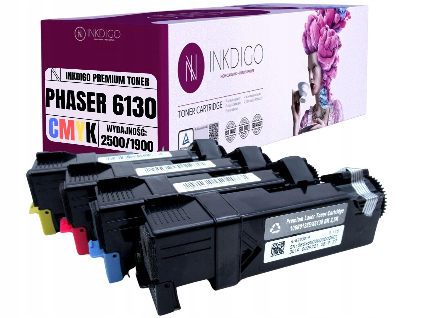 106R01282-106R01285 Sada Tonerů Pro Tiskárnu Xerox Phaser 6130 6130N