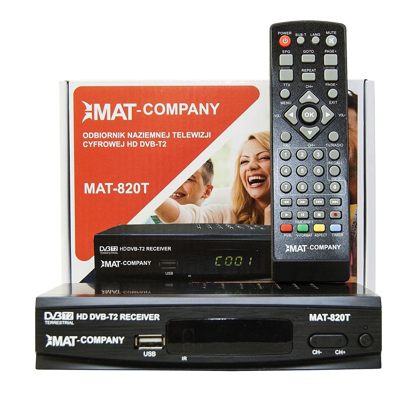 Tuner Dekodér Stb Hd Dvb-t MPEG-4 E-AC3 MUX8 MUX-8