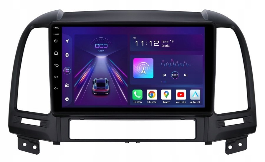 Navigace Rádio 2DIN Android Hyundai Santa Fe 2 II 8/256 Gb Dsp Carplay Lte