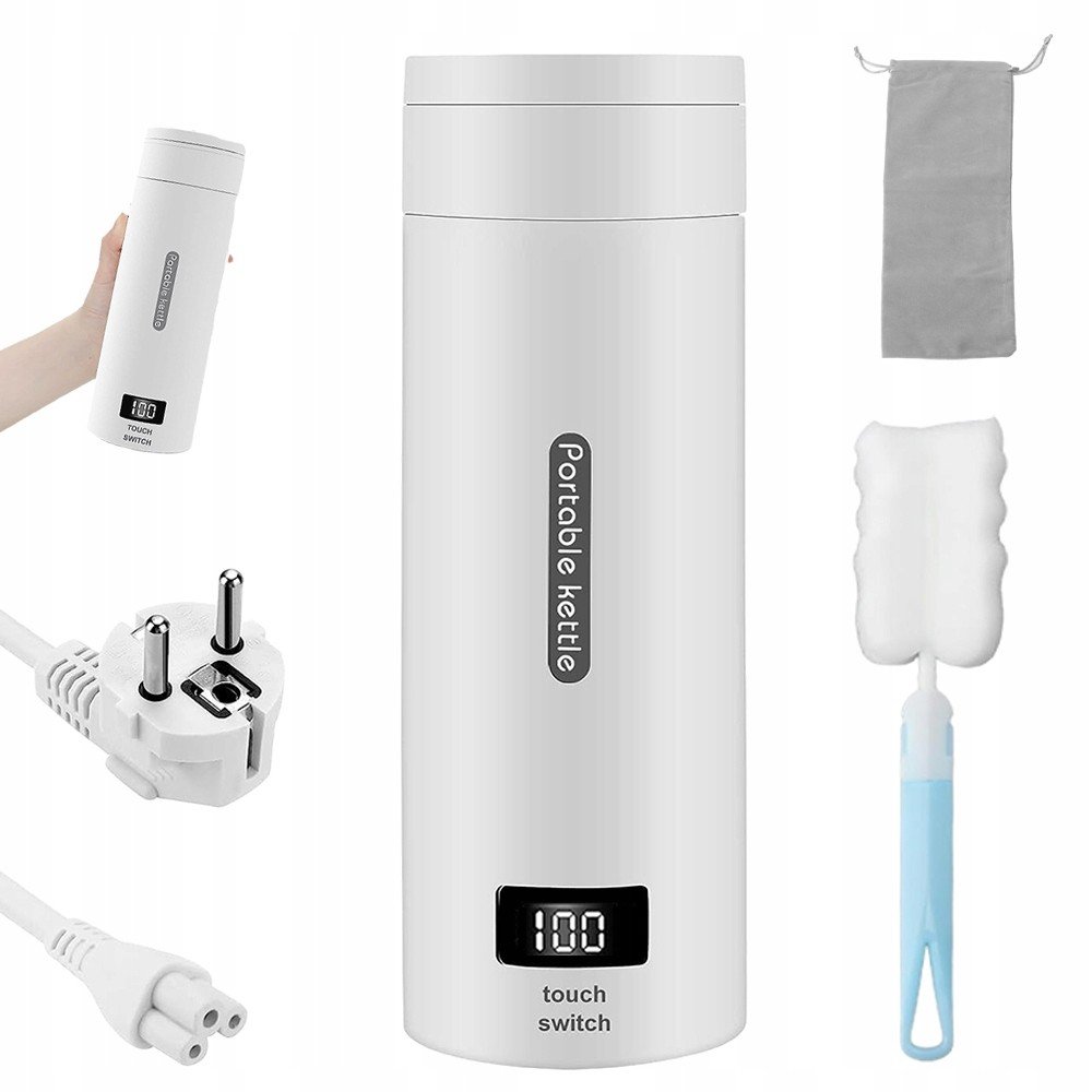 Konvice Cestovní Rychlovarná Konvice Termoska 380ML 300W Přenosná