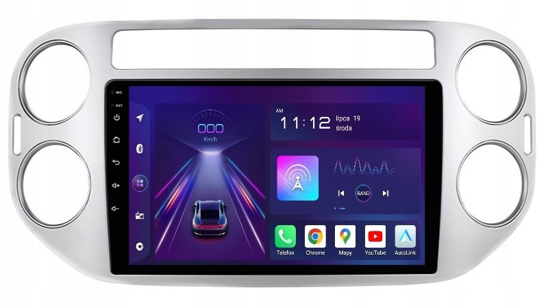 Navigace Rádio 2DIN Android Vw Tiguan 1 A 8/256 Gb Dsp Carplay Lte