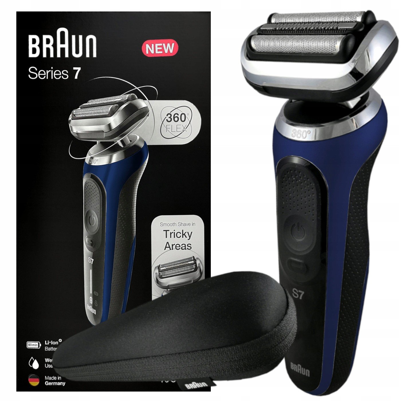 Holicí strojek Braun 70-B1000s Series 7 Blue 360 Flex