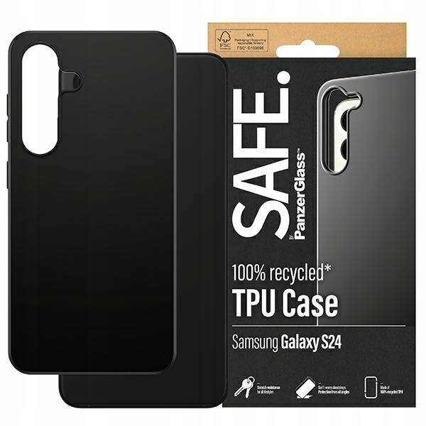 Case Safe By panzerglass> Pro Samsung Galaxy S24 Hardcase Černá