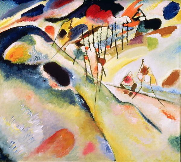 Wassily Kandinsky Wassily Kandinsky - Obrazová reprodukce Landscape, 1913, (40 x 35 cm)