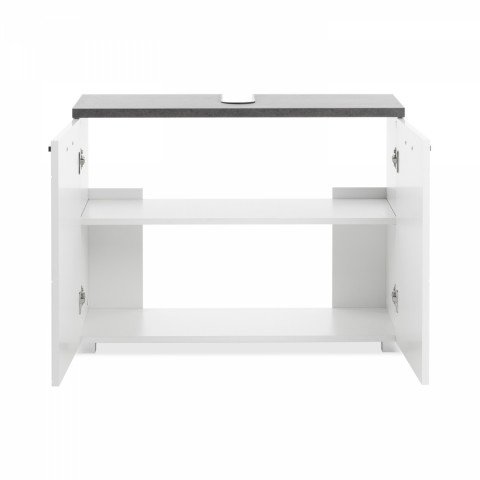 Skříňka pod umyvadlo 2 dveře PRAYA 74 bílá/beton FN2800 Idea