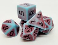 Dice4friends Dice Set Antique: Bloody/Blue (7)