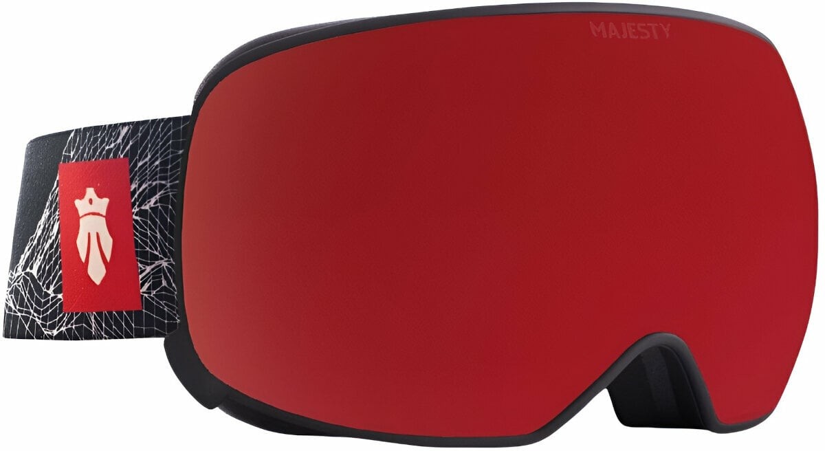 Majesty The Force Spherical Magnetic Black/Xenon HD Red Garnet + Xenon HD Rose Revo Lyžařské brýle