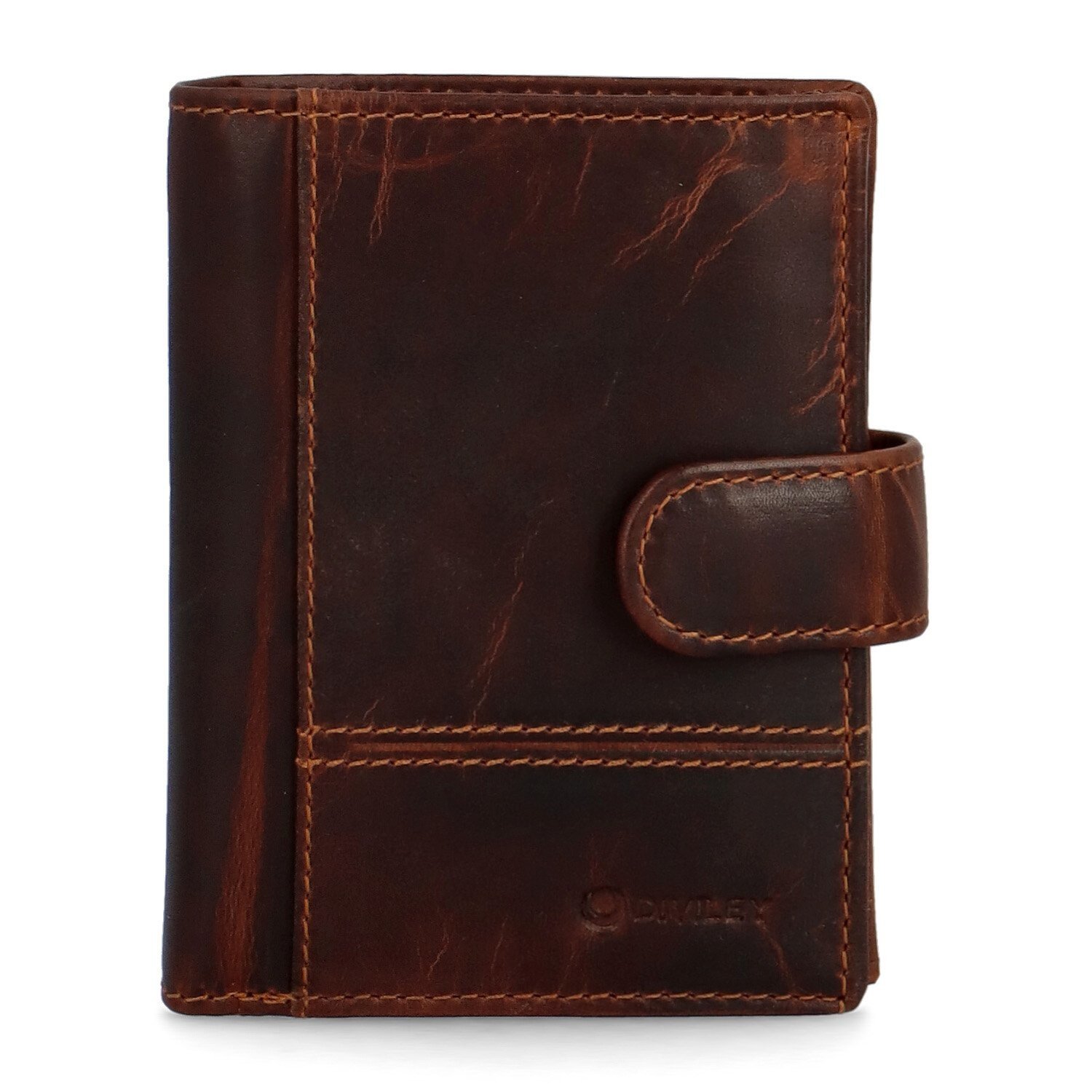 Pánská kožená peněženka hnědá - Diviley Servall hnědá