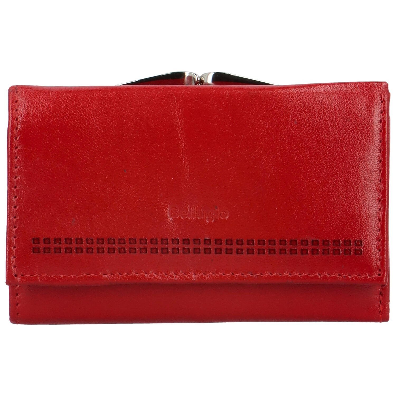 Dámská kožená peněženka Bellugio  Ambra, tmavě červená