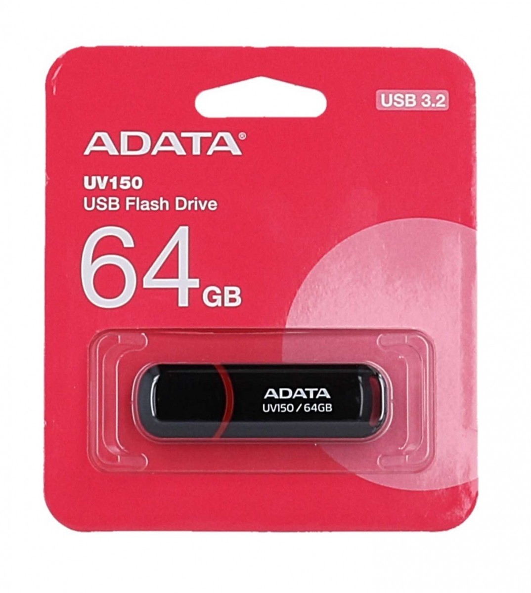 Flash disk ADATA UV150 64GB černo-červený 115504