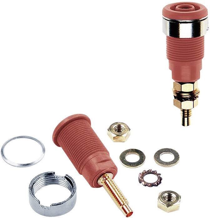 Stäubli SLB4-G bezpečnostní laboratorní zásuvka zásuvka, vestavná červená 1 ks