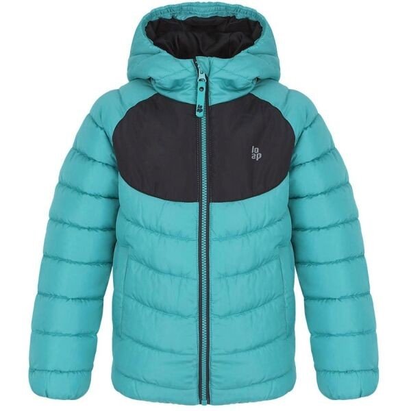 Loap ISNUM Chlapecká bunda, tyrkysová, veľkosť 112/116