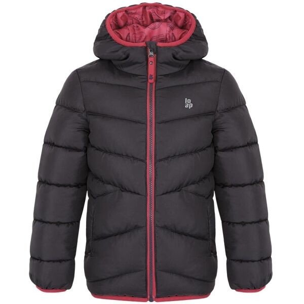 Loap INLAS Dívčí bunda, tmavě šedá, veľkosť 146/152