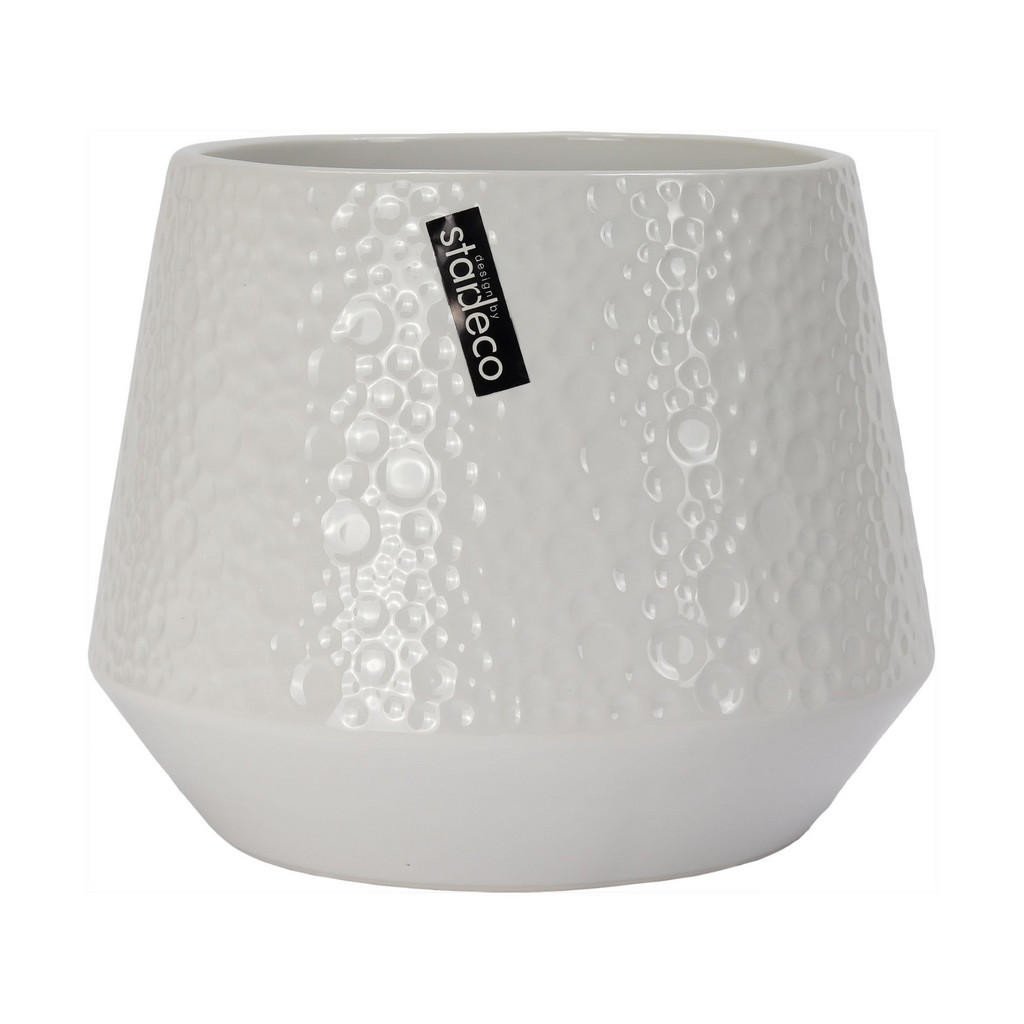 KVĚTINÁČ NA KVĚTINY, keramika, 13/10.5/13 cm