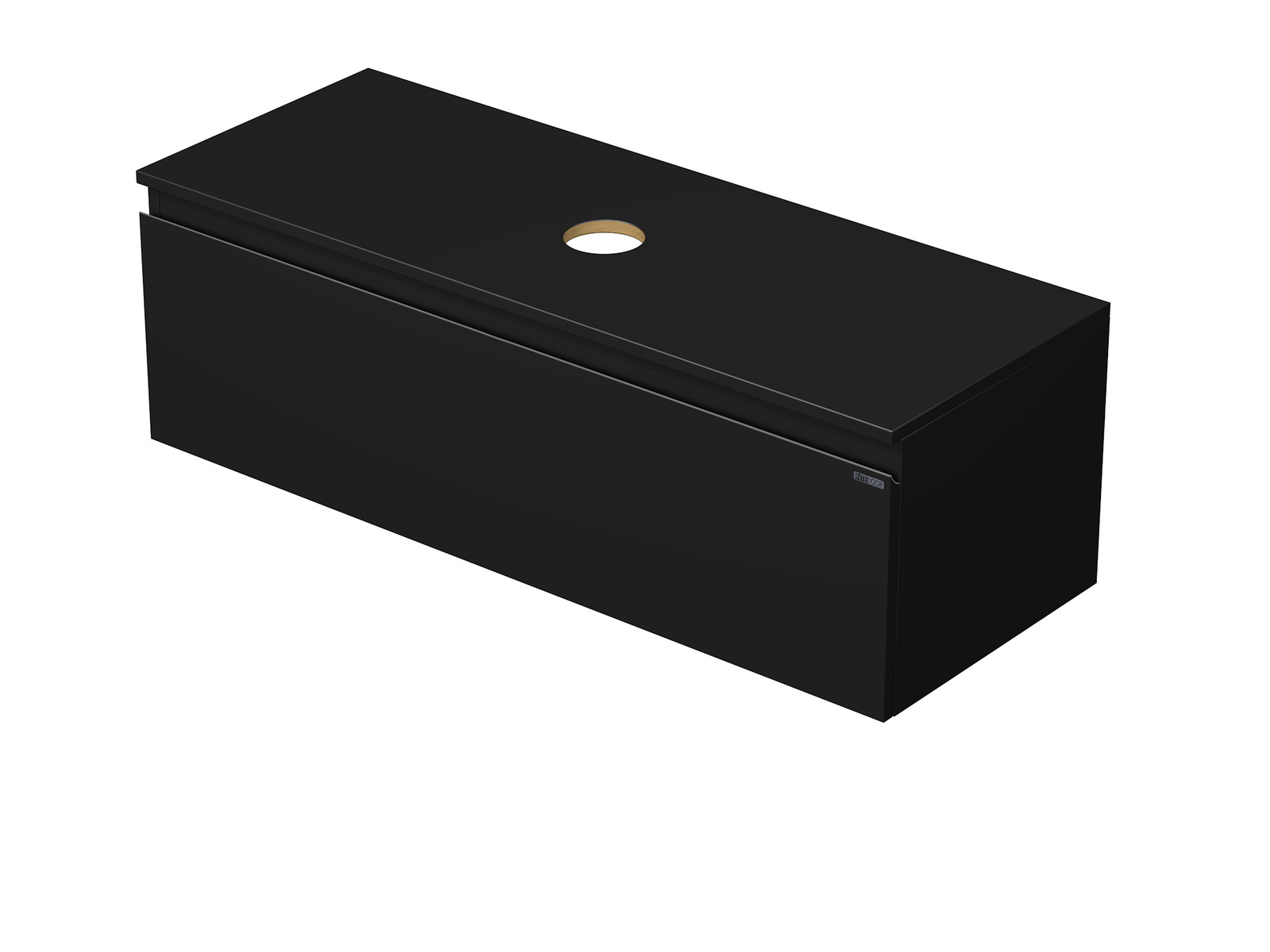 Emmy Design MATY DESK 100 cm černá se jednou zásuvkou pro UM na desku (A3686)