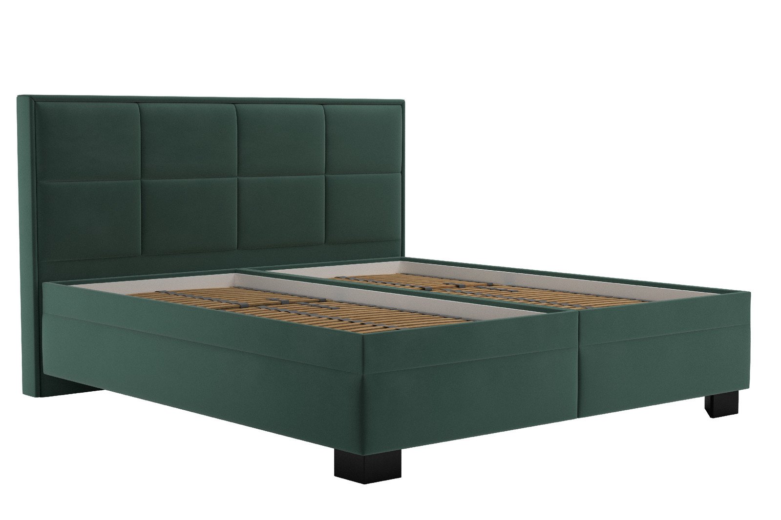 Postel Ela Matrace: Bez matrace, látka: Tiffany 10 Dark Green