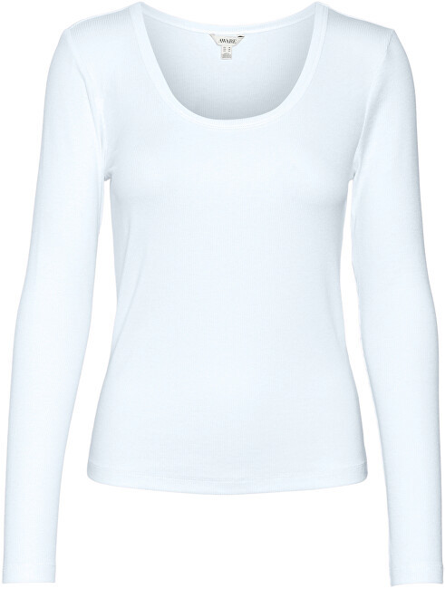 Vero Moda Dámské triko VMIRWINA Tight Fit 10300894 Bright White L