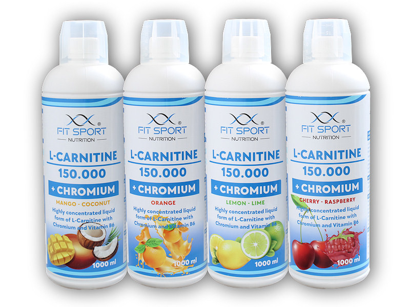 FitSport Nutrition L-Carnitine 150000 + Chromium 1000ml Varianta: mango coconut