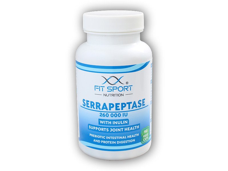 FitSport Nutrition Serrapeptase 260.000 IU with Inulin 90 kapslí
