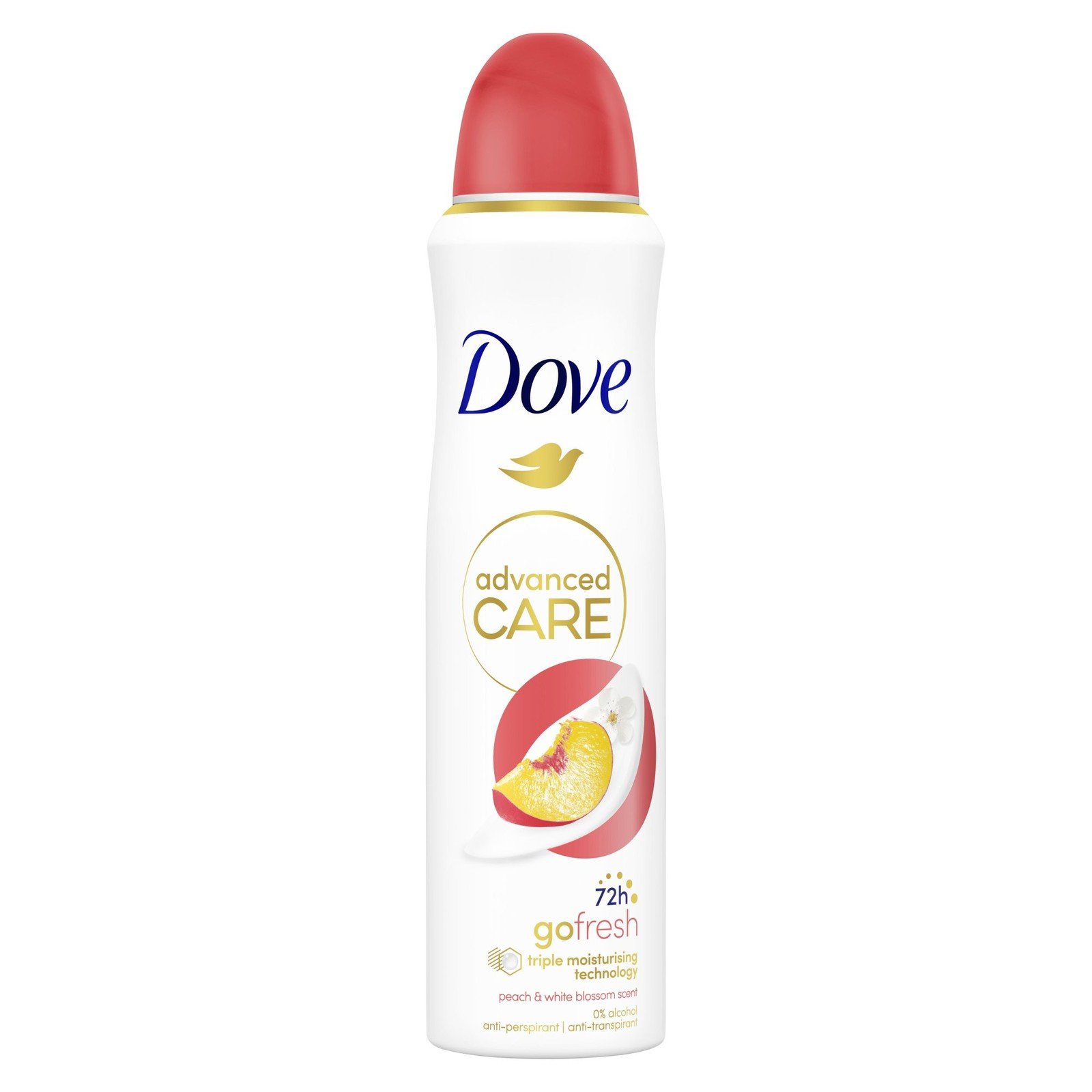 Dove Advanced care Broskev antiperspirant sprej 150 ml