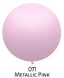 Obří balónek růžový světlý metalický belbal