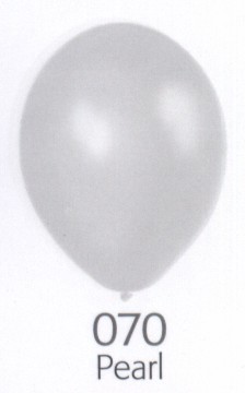 Balónek bílý metalický 070 Belbal