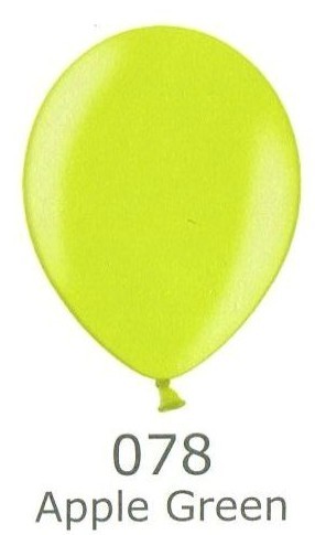 Balónek světle zelený metalický 078 Belbal