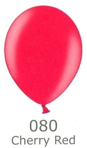 Balónek červený metalický 080 Belbal