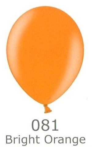 Balónek oranžový metalický 081 Belbal