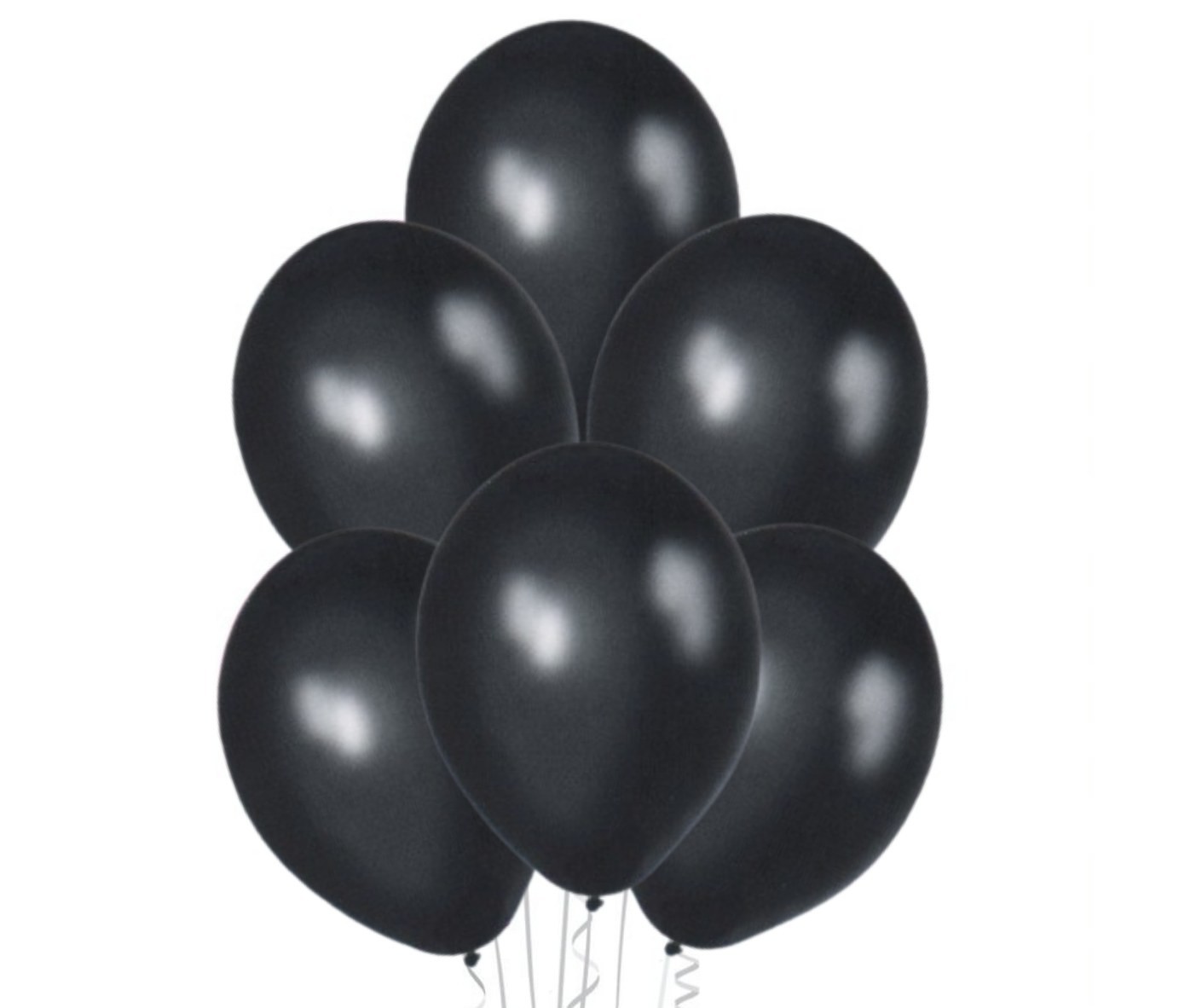 Balónky metalické - 090 BLACK - 10 ks belbal