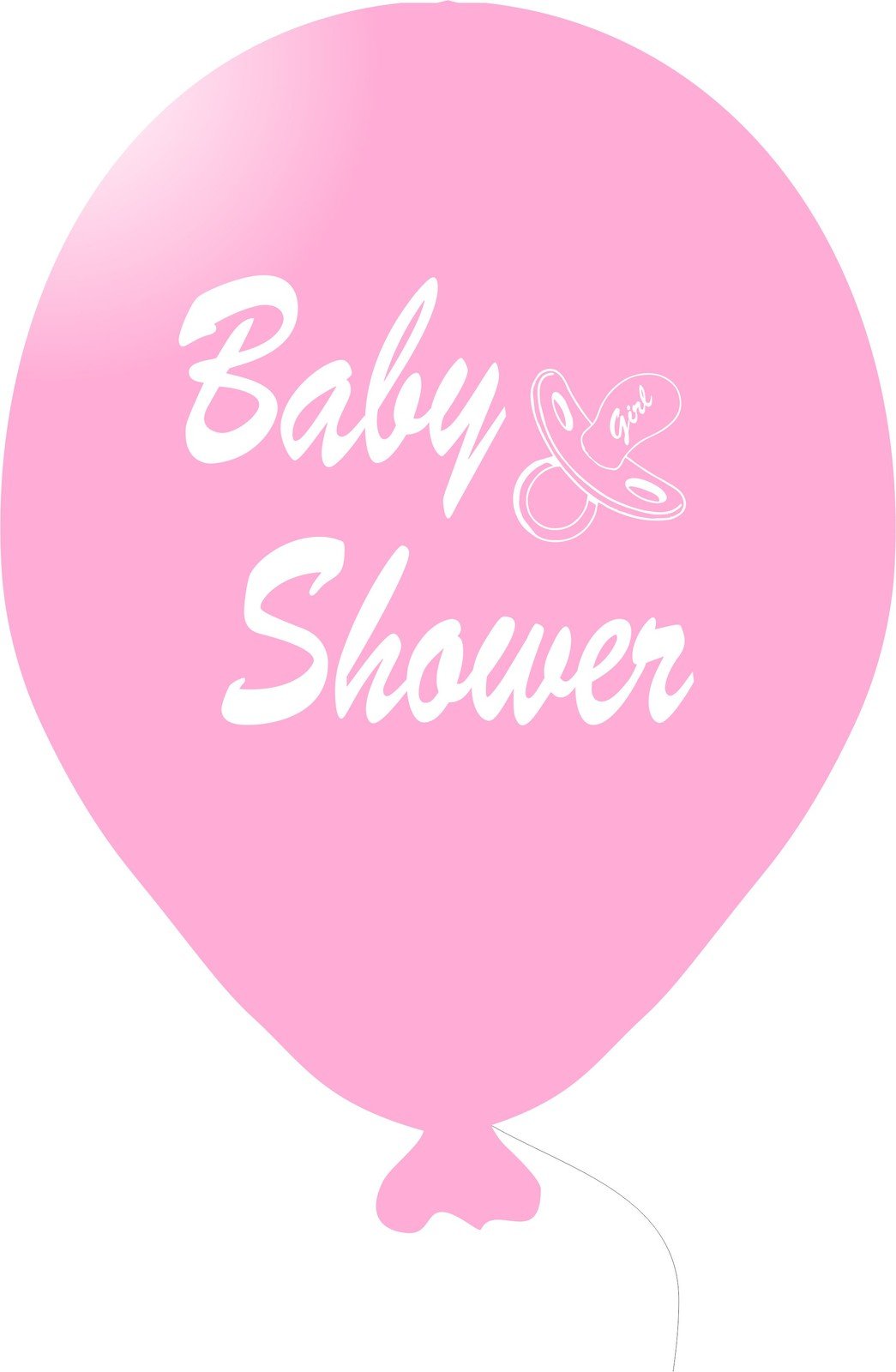 Baby Shower balónek světle růžový holka Balonky.cz