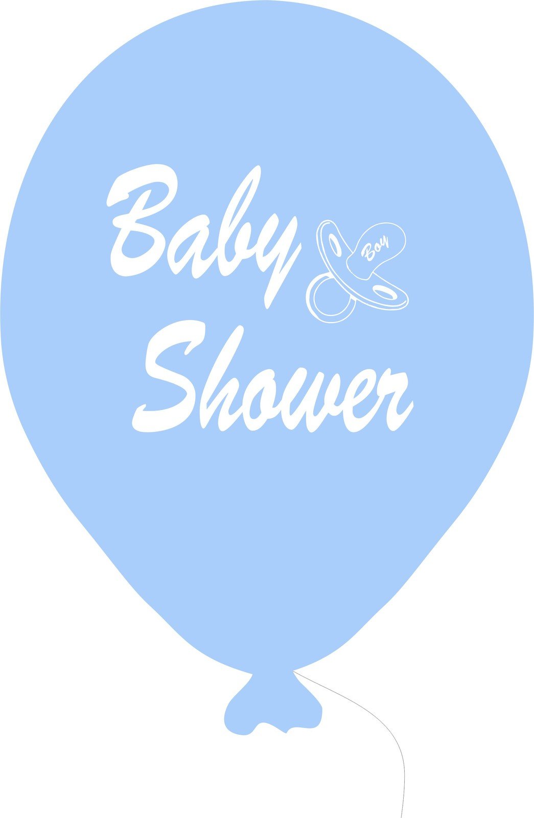 Baby Shower balónek světle modrý kluk Balonky.cz