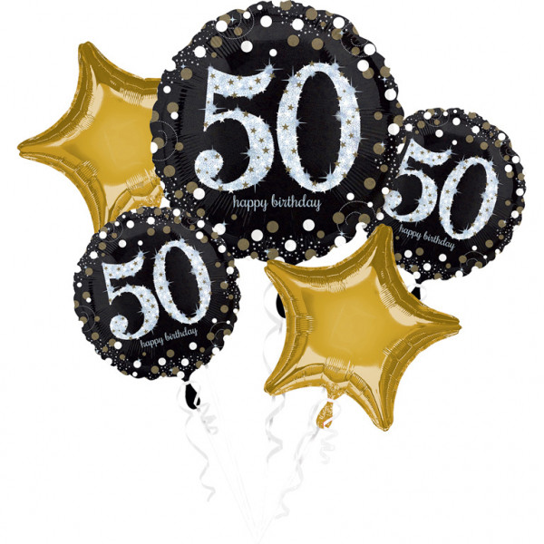 50. narozeniny balónky sada 5 ks Amscan